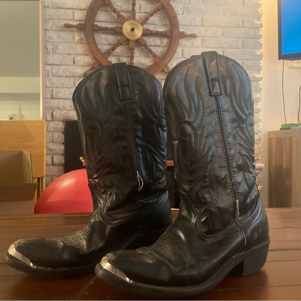 Laredo Black Western Boots